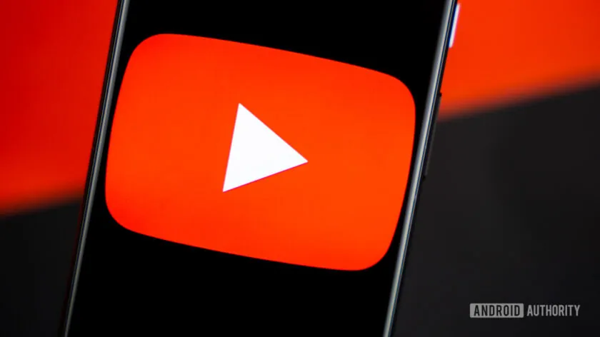 Example YouTube video on a phone